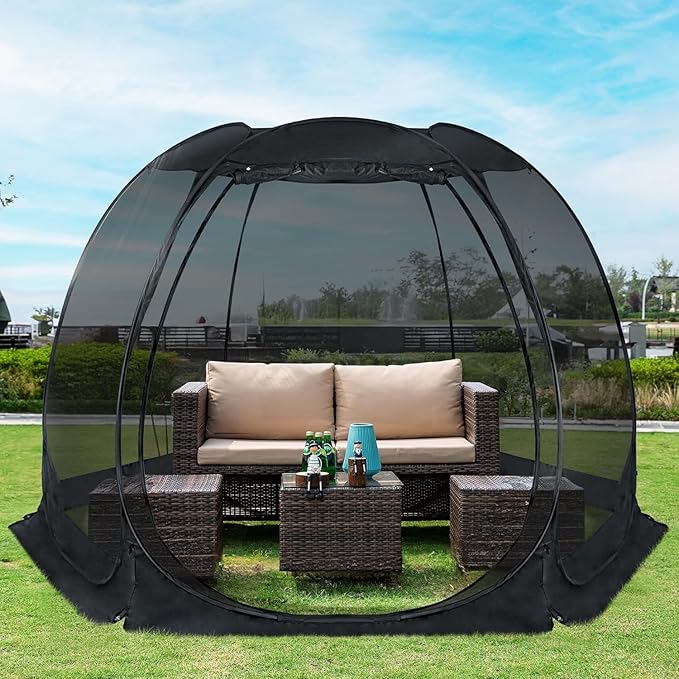 Alvantor® Screen House Gazebo, Pop Up Igloo Screened Canopy Tent by Alvantor