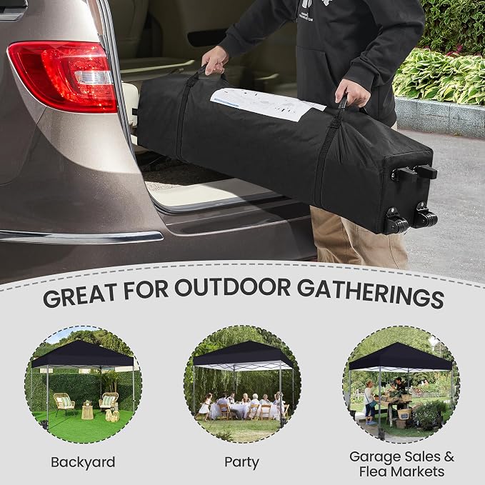 Yaheetech 8x8 Pop Up Canopy Easy Set-up Tent, Portable Outdoor Canopy Instant - Image 6