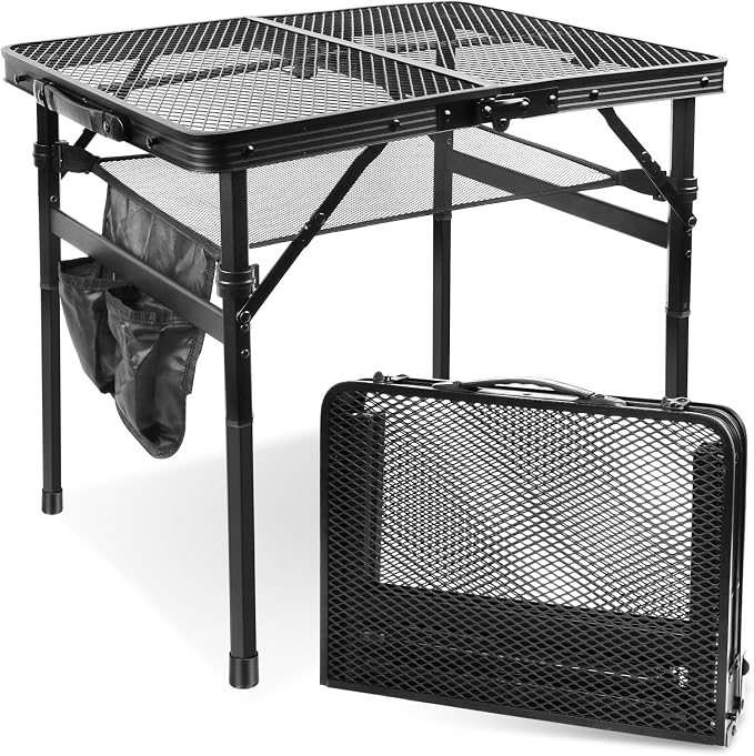 Folding Picnic Table for Grill Outdoor Camping Table by EEASTSTORM