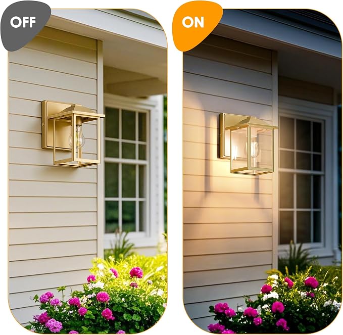 Outdoor Wall Lantern, Exterior Waterproof Wall Sconce Light Fixture, Anti-Rust - Image 4