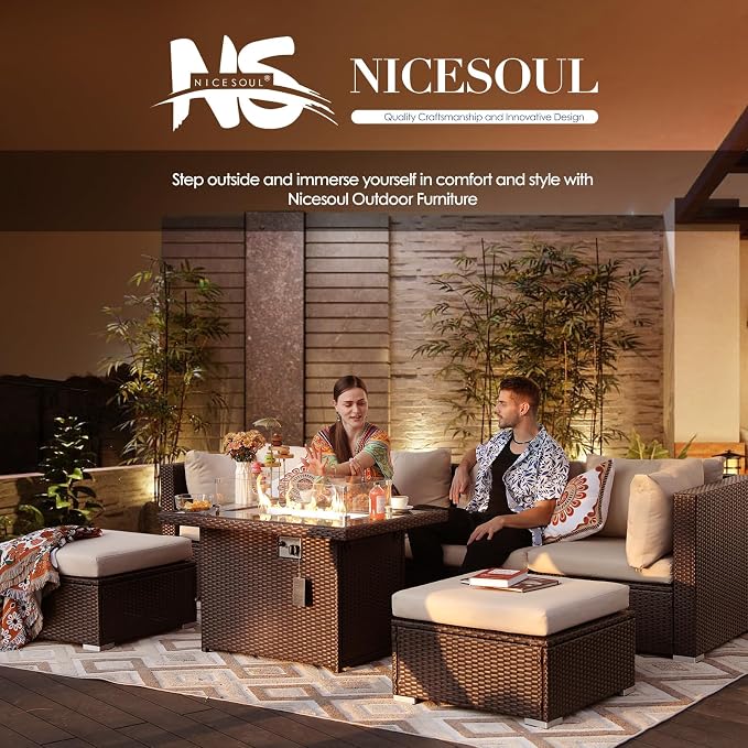 NICESOUL 15 Piece Outdoor Sectional - Image 9