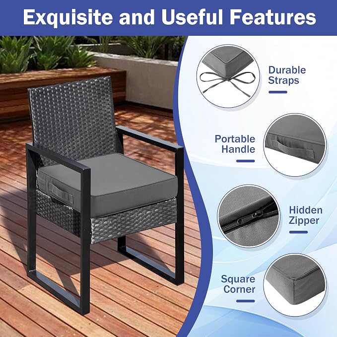 is Outdoor Cushions 4pcs Set, Outdoors Seat Cushions Set of 4 - Image 5