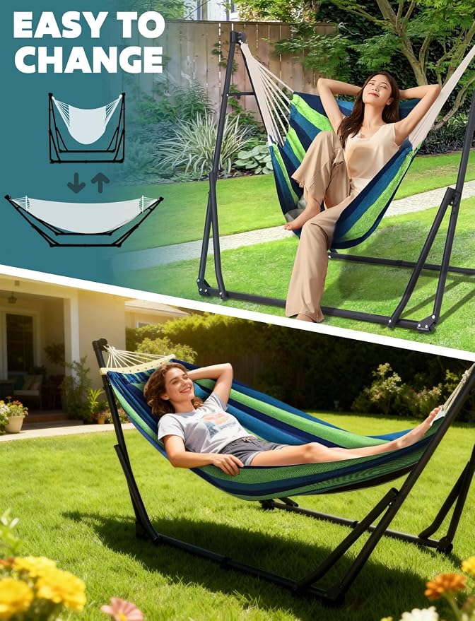 Anyoo 2 in 1 Hammock and Swinging Chair - Image 2
