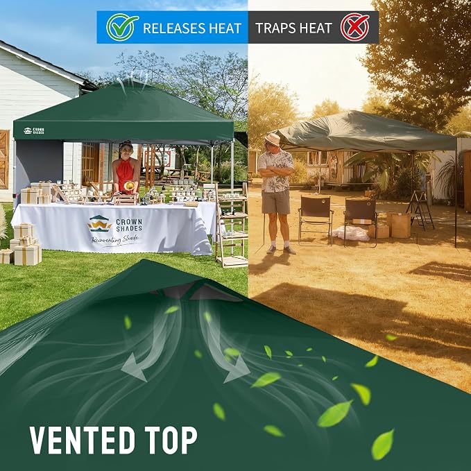 CROWN SHADES 12x12 Pop Up Canopy Tent Instant Commercial - Image 6