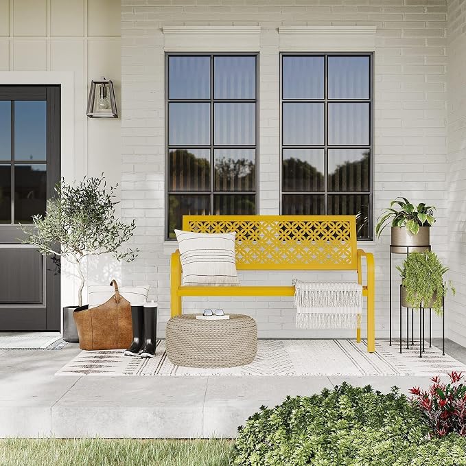 Grand patio 50" Outdoor Bench, Garden Benches - Image 7