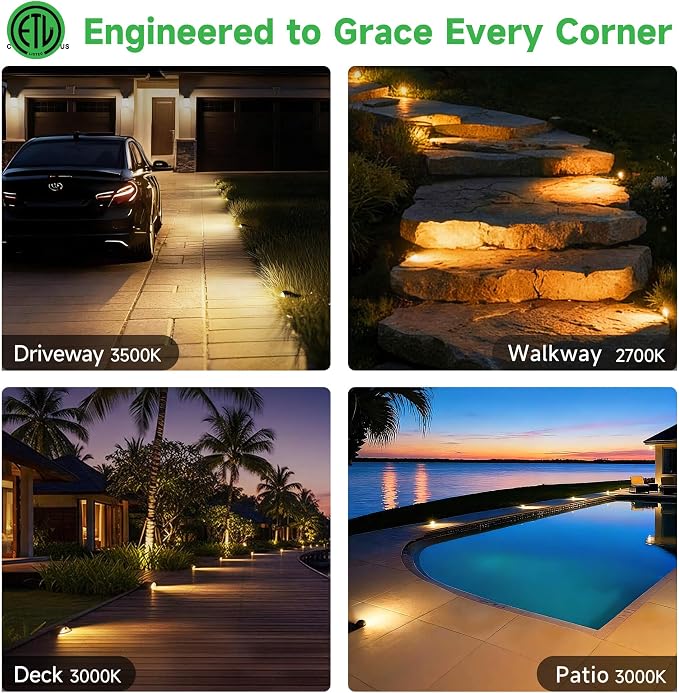 Low Voltage LED Well Landscape Lights - 12V Outdoor IP67 Ground Light - Image 4