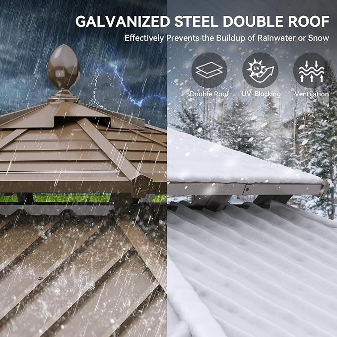 YITAHOME 10x10ft Hardtop Gazebo - Image 5
