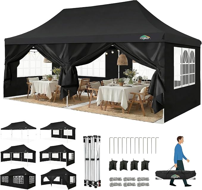 COBIZI Canopy 10x20 Pop Up Canopy Tent by COBIZI