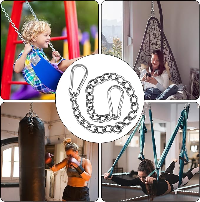 Heavy Duty Hammock Chains with 4 Carabiners - Image 5