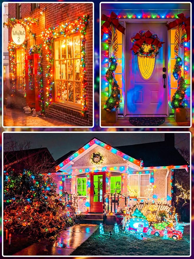 Upgraded 99FT 300 LED Multicolor Christmas String Lights Outdoor & Indoor - Image 6