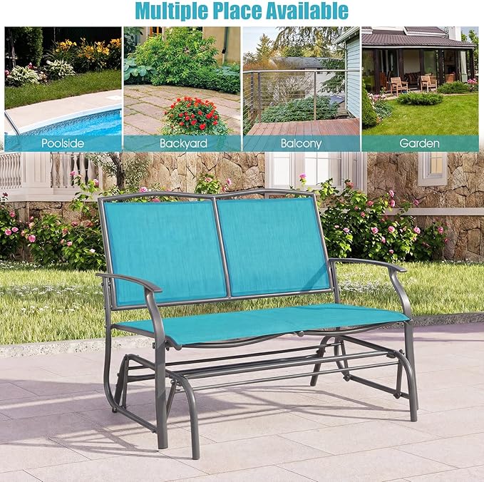 Giantex Outdoor Glider Bench, Patio Glider Bench - Image 6