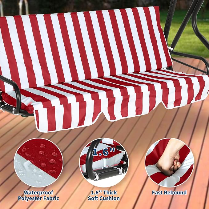 GarveeLife Outdoor Porch Swing Chair - Image 6