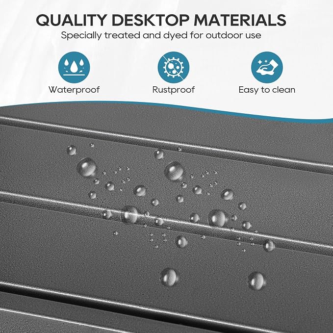 Outdoor Bar Table, Patio Console Pub Height Tables - Image 5