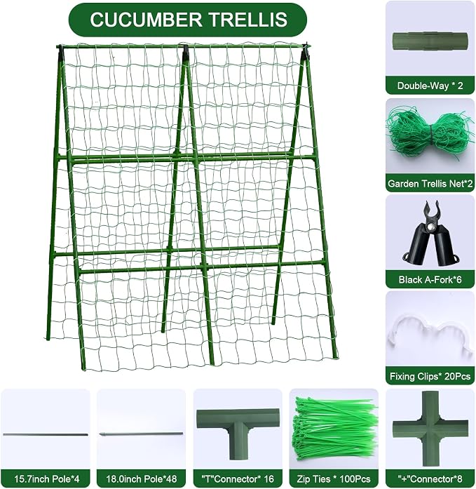 2-Pack A-Frame Cucumber Trellis - Image 2