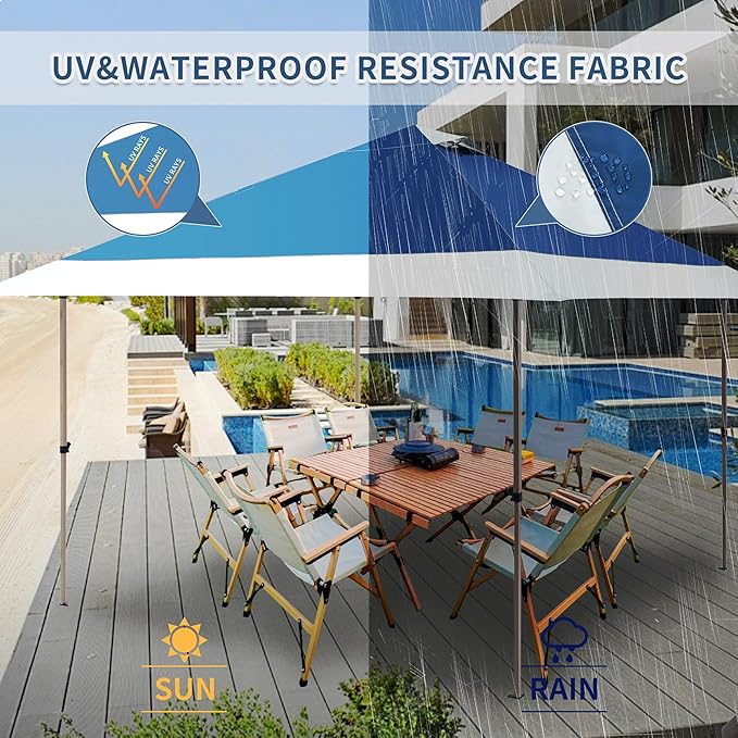 OUTDOOR LIVING SUNTIME 13x13 Instant Easy Pop Up Canopy, Portable Commercial - Image 5