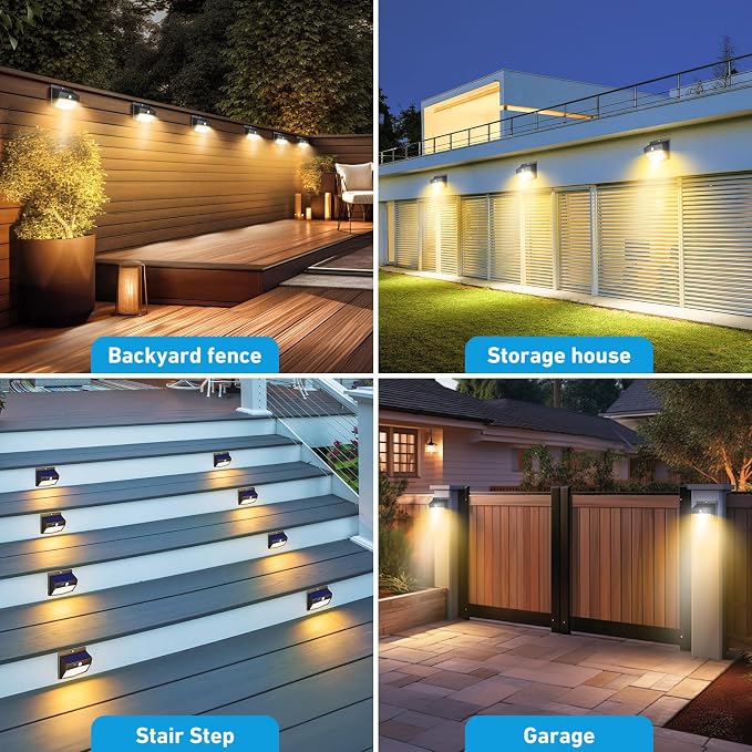 Peasur 16 Packs Solar Outdoor Lights Motion Sensor Solar Security Light - Image 7