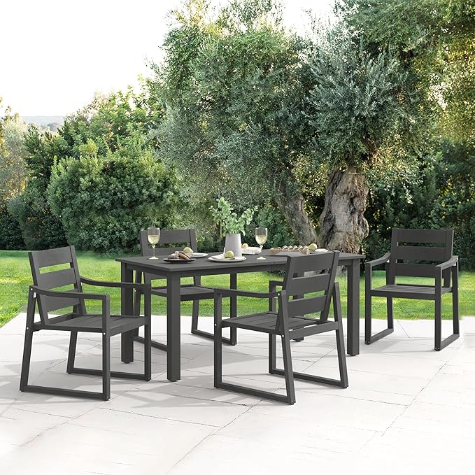 Patio Table and Chairs Set, HDPS Outdoor Dining Set - Image 6