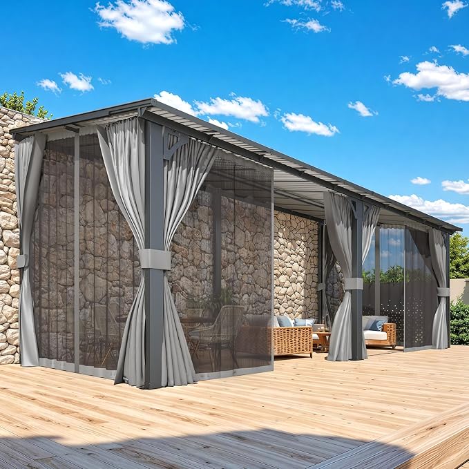 AECOJOY 20' x 8' Outdoor Gazebo Pergola by AECOJOY