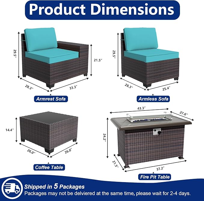 Outdoor Patio Furniture Set - Image 2
