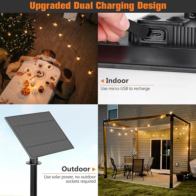 Solar String Lights Outdoor Waterproof 100ft - Image 2