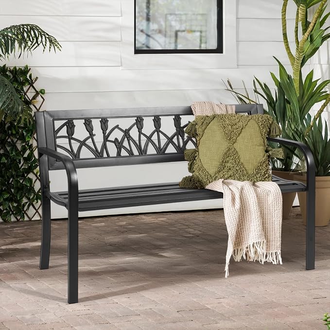 Outvita Outdoor Bench, Patio Bench - Image 9