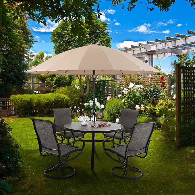 MFSTUDIO 44" Outdoor Round Dining Table - Image 7