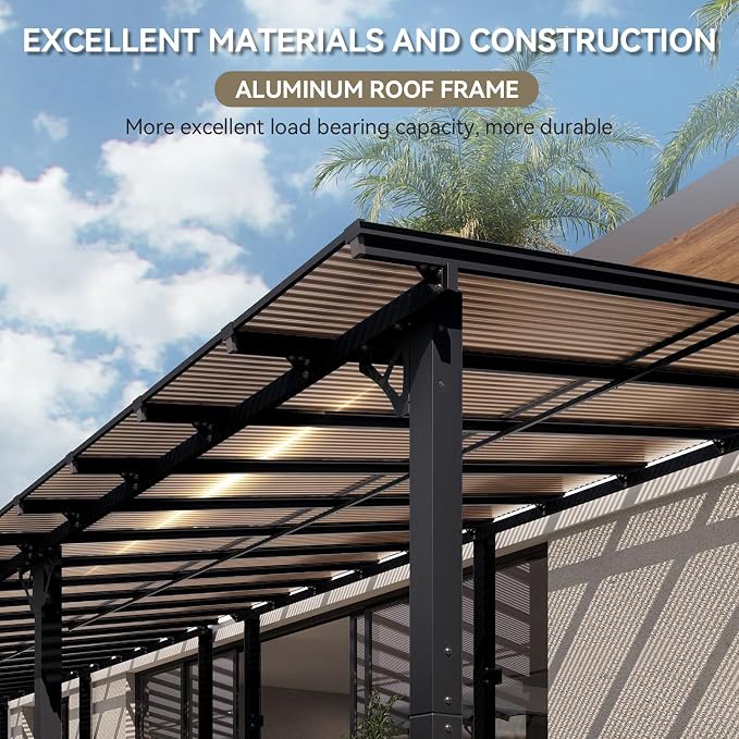 Aoxun 42' x 10' Pergola for Patio, Gazebo - Image 9