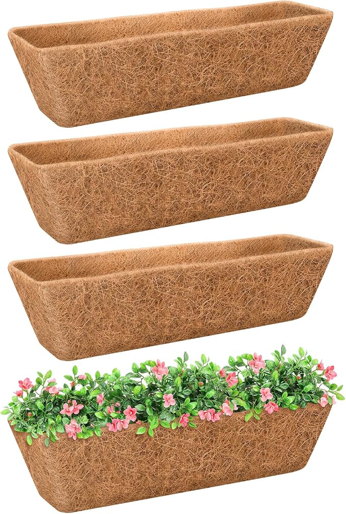 Riare 4 Pack 36 Inch Rectangle Coconut Liners by Riare