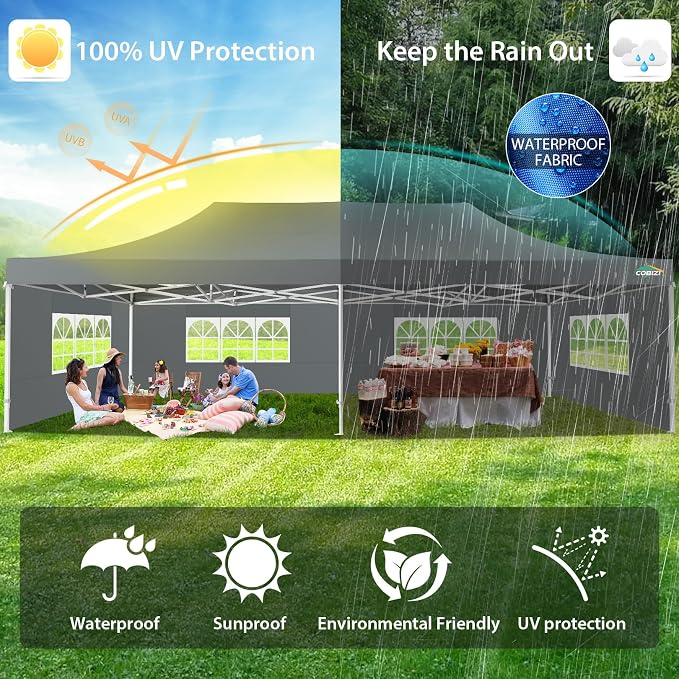 COBIZI 13x26 Pop up Canopy Tent 13x26 Canopy - Image 5