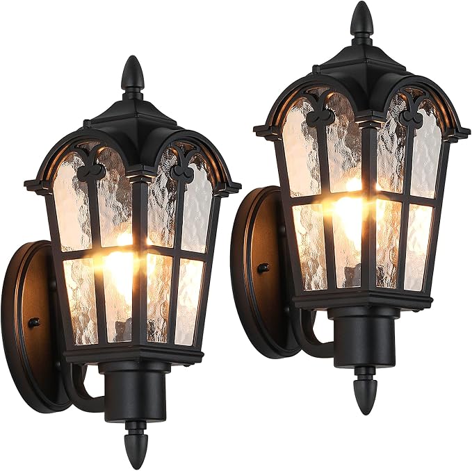 Sucolite Outdoor Wall Light Fixtures Wall Mounted, Exterior Waterproof Porch by Sucolite