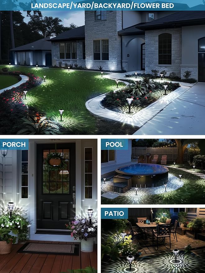 SOLPEX Solar Pathway Lights Garden Decor - Image 2