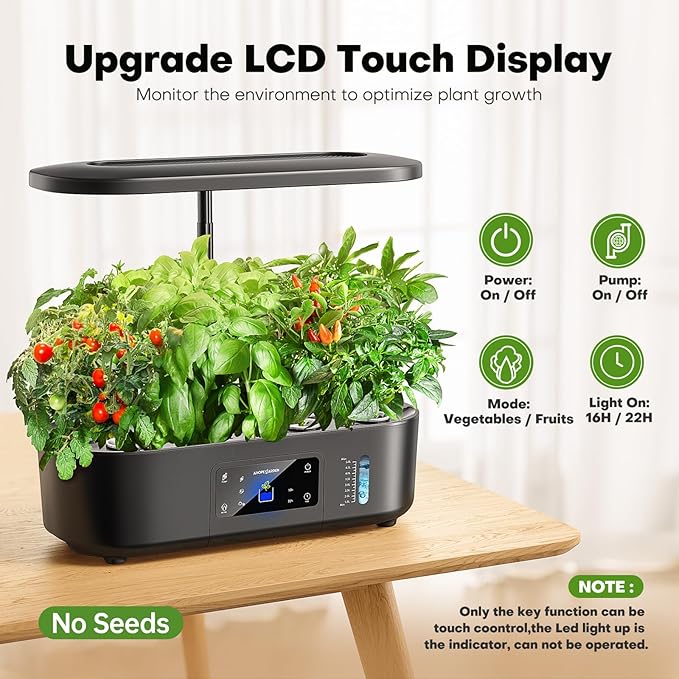 Ahopegarden Hydroponics Growing System Kit Indoor Herb Garden - Image 4
