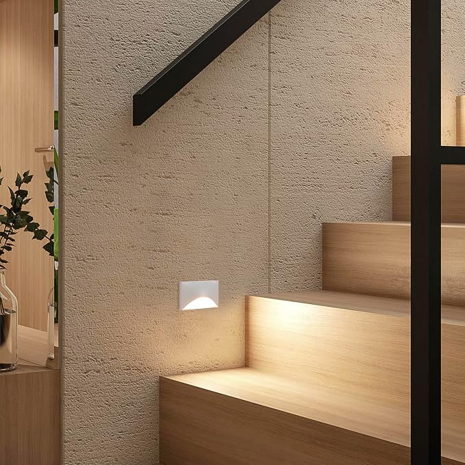 Maxxima Horizontal Curved LED Step Light, Indoor/Outdoor Stair Light, 5 CCT - Image 5