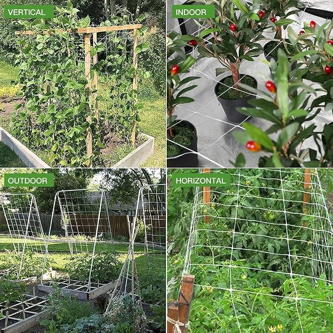 Trellis Netting, CANAGROW Heavy-Duty Garden Plant Trellis Netting - Image 6