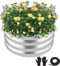 ZXZYHFTY Round Galvanized Raised Garden Bed kit, Round Large Metal Raised by ZXZYHFTY