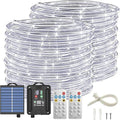 ICRGB Solar Rope Lights Outdoor, 132FT 400 LED Solar Rope Lights, IP67 by ICRGB