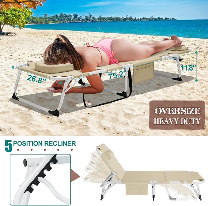 DoCred Heavy Duty XXL Tanning Chair - Image 5
