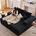 ODUWA Oversized Double Chaise Lounges Indoor, Upholstered Boneless Cloud by ODUWA