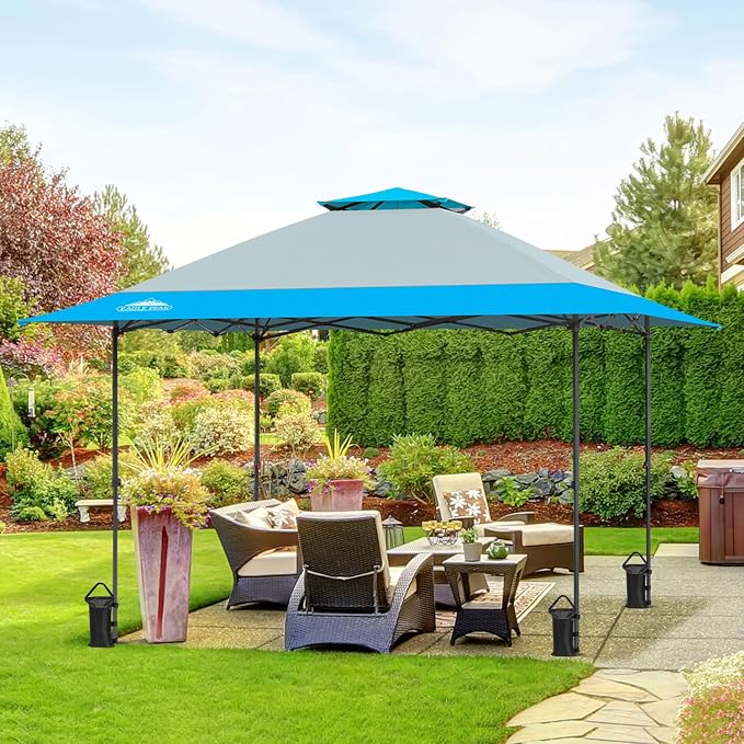 EAGLE PEAK 13x13 Straight Leg Pop Up Canopy Tent Instant Outdoor Canopy Easy - Image 5