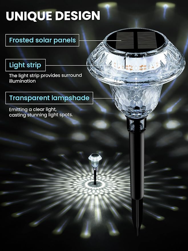 SOLPEX Solar Pathway Lights Garden Decor - Image 5
