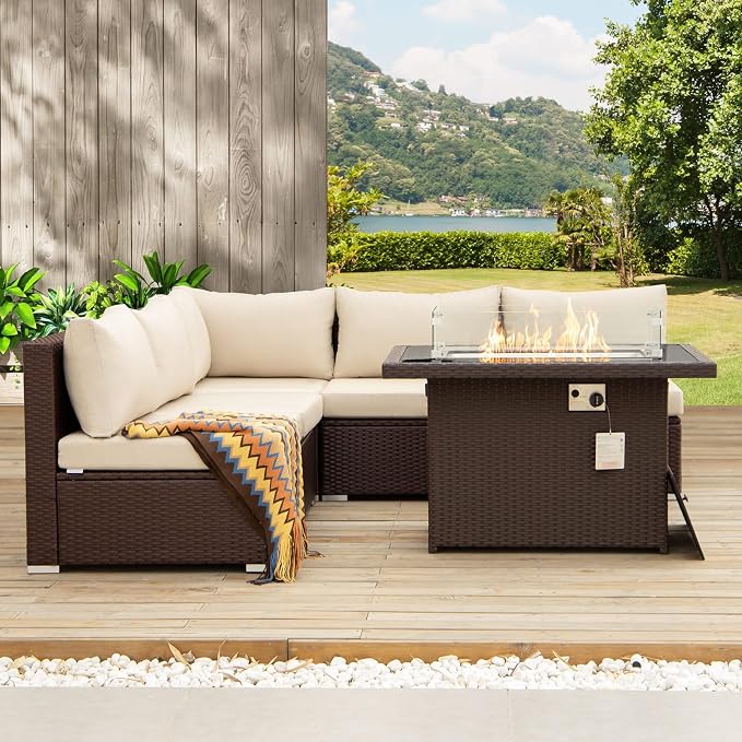 NICESOUL 6 Piece Patio Furniture Set - Image 2