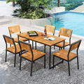 Tangkula 7 Piece Outdoor Dining Set by TANGKULA