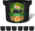 Gardzen 6-Pack 15 Gallon Grow Bags, Aeration Fabric Pots by Gardzen