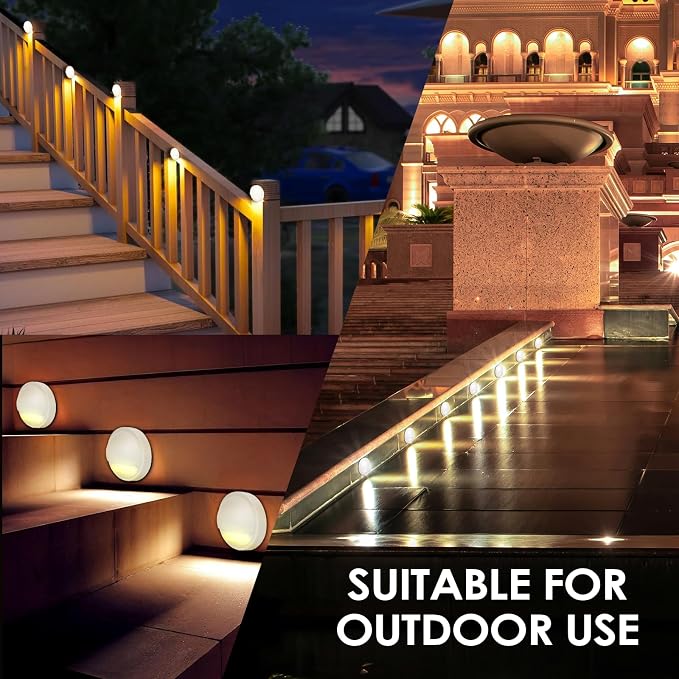 LED Low Voltage Deck Lights Outdoor Waterproof, 12V-24V AC/DC Die-cast Aluminum - Image 6