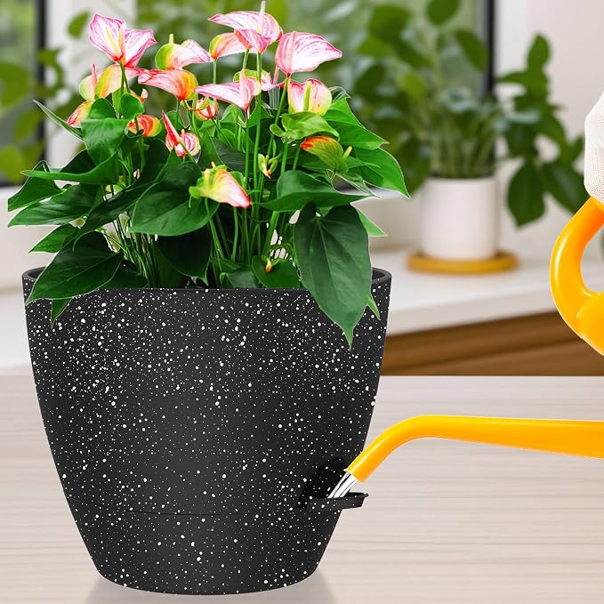 12 Inch Large Self Watering Pots, Flower Pots - Image 7