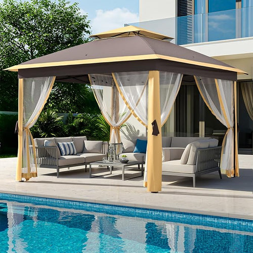 11x11 FT Outdoor Gazebo, Heavy Duty Pavilion - Image 2