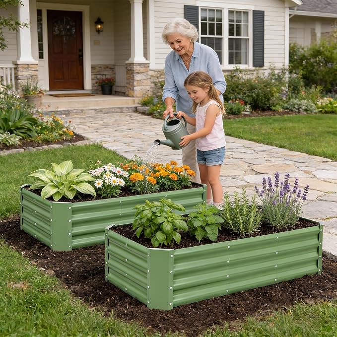 INNO STAGE Galvanized Raised Garden Bed Kit, Rust-Resistant & Easy Assembly - Image 9