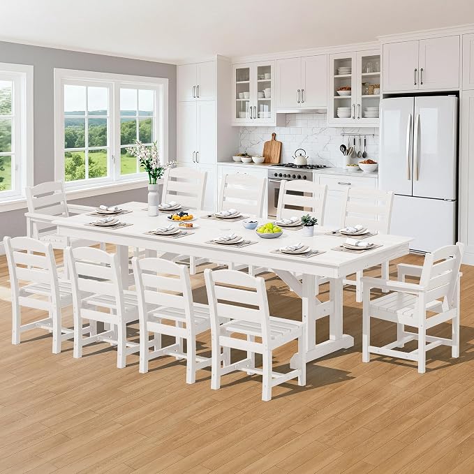 SERWALL 11 Piece Outdoor Dining Set - Image 9