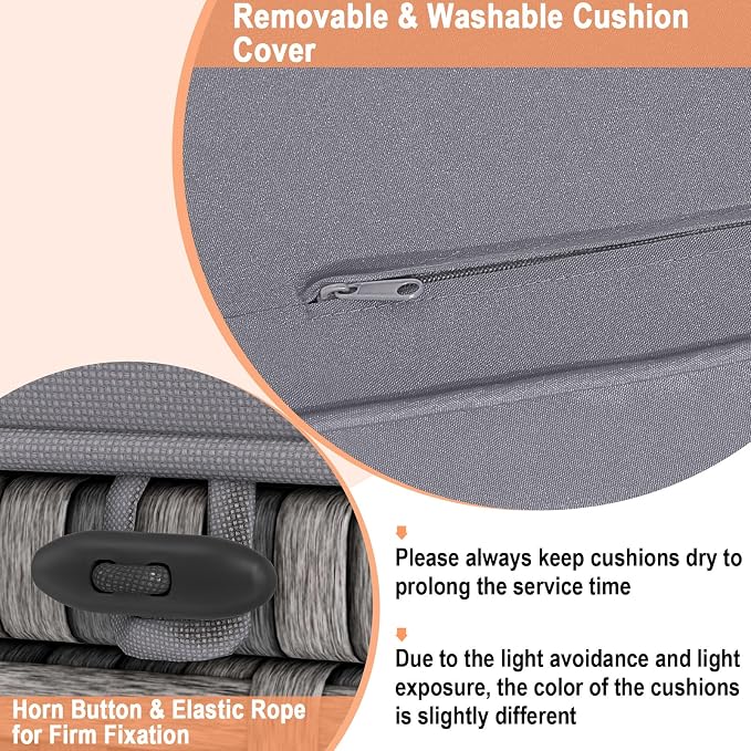 RELAX4LIFE Wicker Outdoor Storage Ottoman - Image 7