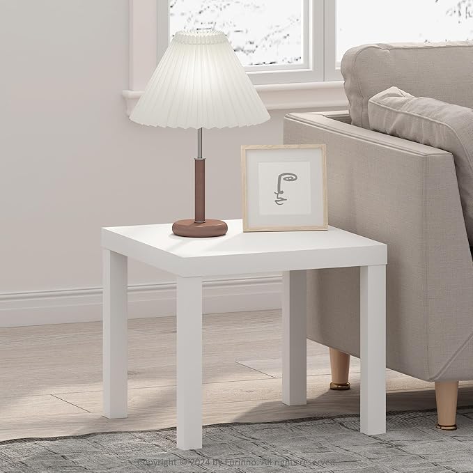 Furinno Classic Coffee Table, Square Modern Coffee Table - Image 3